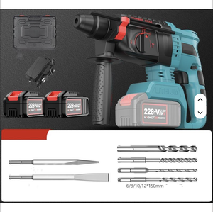 Perceuse à percussion sans fil rotative pour le béton et le bois, ensemble de perçage CH-21V, perceuse à vitesse unique pour un perçage précis - Product Image 5