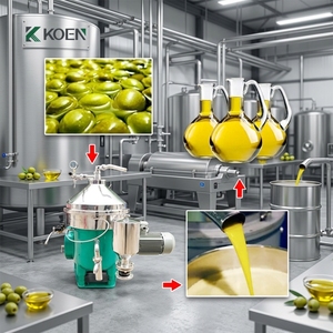Ligne de production d'huile d'olive industrielle 5000 kg/h entièrement automatique, usine de traitement des <span class=keywords><strong>olives</strong></span> vierges extra, pressage <span class=keywords><strong>à</strong></span> froid - Product Image 2