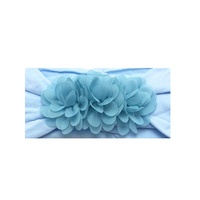Gros bandeau à fleur pour petites filles, avec nœud élastique, Turban pour nouveau-né, accessoires pour cheveux, vente en gros, 10 pièces
