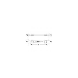 KS TOOLS - 518.0863 CHROME plus Clé polygonale double pour Torx E-Profile - EAN 4042146124390 WRENCHES RING WRENCHES - Product Image 2