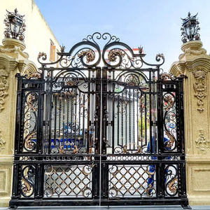 Puerta de hierro forjado con recubrimiento en polvo de lujo con soporte técnico profesional, forma de acero 50x80x4x10 - Product Image 1