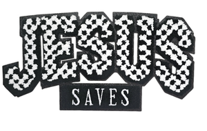 Patch en chenille à sequins, motif lapin de dessin animé Jésus, avec inscription 'God Is Good' pour Pâques, personnalisable, thermocollant, faible MOQ - Product Image 4