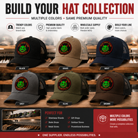 Casquettes Trucker Noires Délavées Personnalisées en Gros avec Broderie 3D en Relief – Casquettes Ajustables pour Commandes en Gros