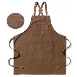 Tablier de cuisine réglable en coton et polyester, couleur unie noire, avec logo personnalisé, pour homme et femme, idéal pour la cuisine, la restauration et le jardinage - Product Image 1