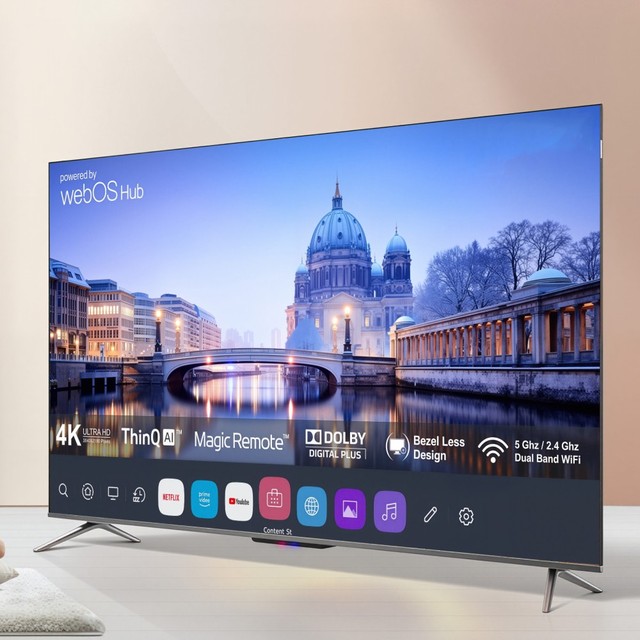 Frameless 65 Inch Android Smart LED LCD TV QLED HDR Gaming TV with VIDAA Platform OEM Custom for Gaming Room Home Entertainment