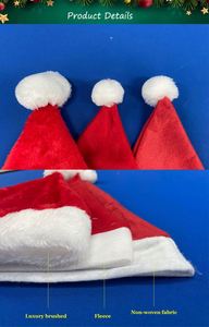 Chapeaux de Noël personnalisés avec logo promotionnel, multicolores, classiques, courts, en feutre, amusants, originaux, doux, personnalisés - Product Image 2