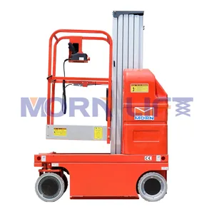 MORN 6m-12m hydraulic vertical electric single/double/four/six mast aluminum lift table one man mast alloy lift