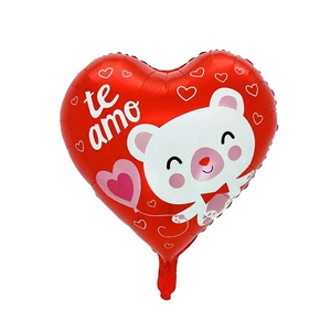 Nouveau <span class=keywords><strong>18</strong></span> pouces saint valentin <span class=keywords><strong>espagnol</strong></span> en forme de coeur ballon mariage Confession Te Amo ours pêche aluminium <span class=keywords><strong>Film</strong></span> ballons Thanksgiving - Product Image 5