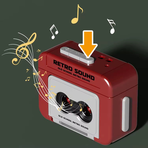 Mini Grabadora de Casete Retro Clásica Creativa, Reproductor de Música con Llavero, Funciona con Pilas - Product Image 3
