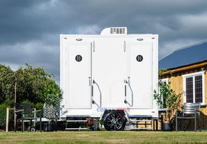 Meilleure vente Australie <span class=keywords><strong>Nouvelle</strong></span>-Zélande Remorque WC climatisée <span class=keywords><strong>de</strong></span> luxe à 2 cabines pour concert en plein air - Product Image 4