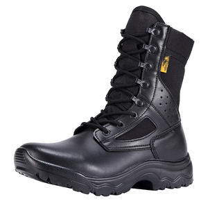 أحذية سلامة تكتيكية قتالية لصيف حار، أحذية كاحل ماصة للصدمات من المطاط + أسيتات فينيل الإيثيلين، أحذية مسامية للمشي في الهواء الطلق - Product Image 4