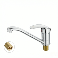 Robinet de cuisine au design classique moderne, corps en alliage de zinc, noyau en céramique, poignée unique, adapté aux hôtels, appartements et villas.