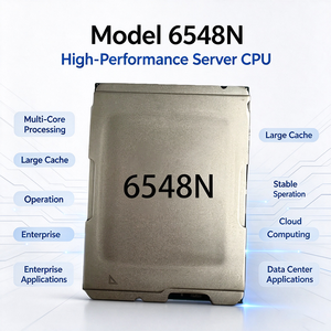 ใหม่ 6548N โปรเซสเซอร์ซีพียูโลหะสีเงิน 32 คอร์ 64 เธรด 2.8 กิกะเฮิร์ตซ์ 60 เมกะไบต์แคช Fclga4677 ใหม่เดสก์ท็อปเวิร์คสเตชั่นเซิร์ฟเวอร์ชิป - Product Image 3