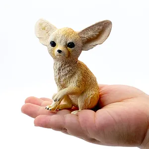 Wildlife Realistische Hoge Kwaliteit Pvc Plastic Dier Figuur Speelgoed Realistisch Milieuvriendelijk Dier Fennec Fox Figuur Speelgoed