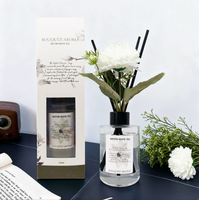 Diffuseur de parfum d'intérieur de luxe Lovsens avec bâtonnets en rotin, ornement décoratif et désodorisant