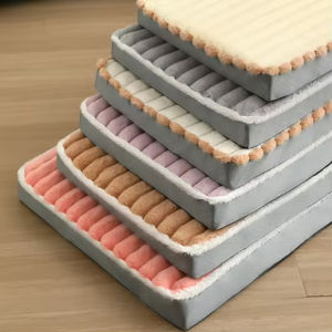 เบาะนอนสัตว์เลี้ยงรูปโดนัท นุ่มพิเศษ ลายการ์ตูนสุนัขและแมว ผ้ากำมะหยี่ขนฟู ซักได้ พกพาสะดวก - Product Image 6