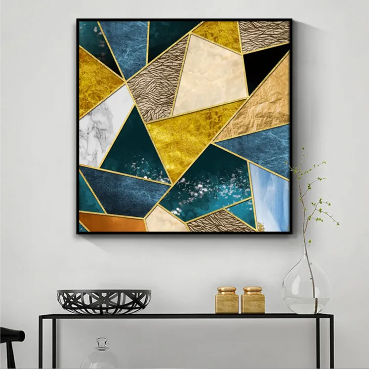 Мраморная абстрактная Геометрическая декоративная живопись в простом скандинавском стиле, картина для гостиной, дивана, столовой, прихожей, крыльца