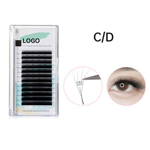 Extensions de <span class=keywords><strong>cils</strong></span> 3D 4D 5D en forme de W, U, Clover, Y, 0,07 mm, double pointe, éventails préfabriqués C D, extensions de <span class=keywords><strong>cils</strong></span> marque privée - Product Image 1