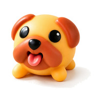 Mini jouet anti-stress en silicone souple en forme de chiot qui éclate la langue, jouet sensoriel pour enfants et adultes