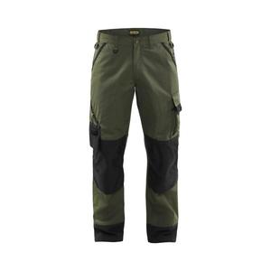 BLAKLADER - 145418354699D112 Pantalones de jardín Verde militar/Negro-EAN 7330509278659 PANTALONES DE TRABAJO DE CARGA - Product Image 1