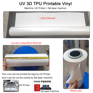 <span class=keywords><strong>Vinyle</strong></span> de transfert thermique souple UV PU/TPU imprimable or, argent, blanc, <span class=keywords><strong>repositionnable</strong></span>, 0,35 mm, 0,5 mm, 1,0 mm - Product Image 3