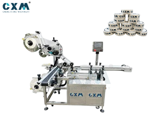 Etiquetadora Automática Eléctrica Superior e Inferior CX-SXT con Motor PLC y Bomba para Latas y Envases - Product Image 1