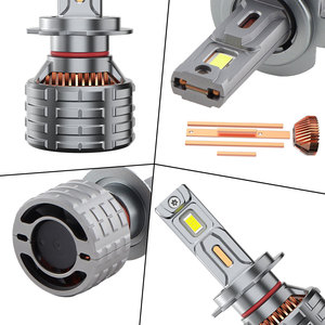Nuevo producto cuatro tubos de cobre 200W 30000LM H1 H3 H4 H7 9005 9006 9012 bombilla Canbus Led faro para coche - Product Image 5