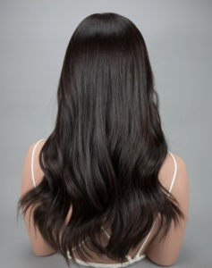 Topper per Donne con Perdita di <span class=keywords><strong>Capelli</strong></span>, Completamente Annodato a Mano, Morbido, Premium, con <span class=keywords><strong>Capelli</strong></span> Vergini di Alta Qualità, Realistico e Traspirante, Base in Seta e Retro in Pizzo, Fatto a Mano - Product Image 3
