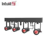 Juego de luces led par 4 en 1 para Dj, discotecas, eventos, 4x20W, RGBW, 4 cabezales, DMX
