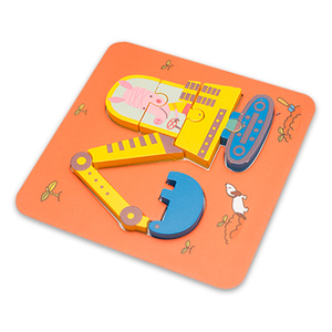 Nuovo <span class=keywords><strong>gioco</strong></span> da tavolo per bambini in legno cognitivo abbinamento puzzle giocattolo per bambini - Product Image 4
