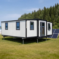 Casa Container Modulare Prefabbricata Espandibile con 2 Camere da Letto, Design Moderno, Solare Fotovoltaico, Chiavi in Mano, Completamente Arredata, Certificata CE, 20 piedi