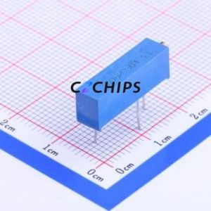 ตัวต้านทาน3006P-1-504ปรับได้/โพเทนชิออมิเตอร์ผ่านรูส่วนประกอบ (THT) ตัวต้านทาน500Kohm 10% - Product Image 1