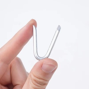 Clavos en Forma de V Galvanizados para Fijación de Cercas, Sujetadores de Malla de Alambre, Clips para Estacas de Madera - Product Image 1