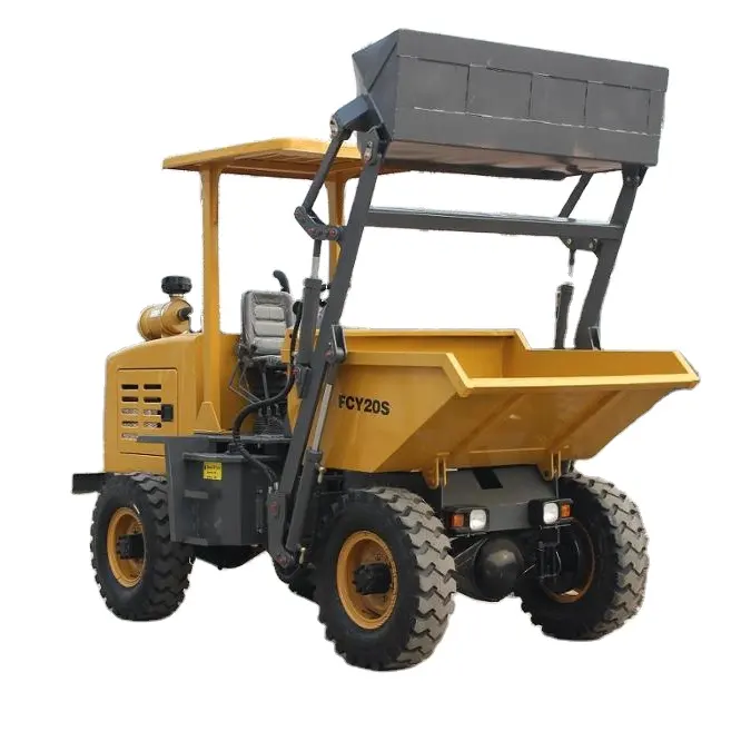 4wd 1.5ton Dumper Truck, 4wd Small Garbage Truck Compactor with Factory Price Automatic Provided 0.7CBM 1500kg 3320-2780*2150