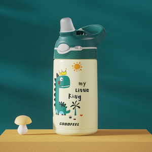 SilverJet <b>Kids</b> Stainless Steel Water Bottle 500ml Insulated With Straw Portable For School Outdoor Use - Product Image 4