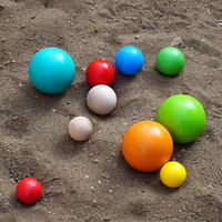 Jeu de boules en bois, jeu de pétanque en bois pour enfants, jeu de fête en plein air en bois, jeu de cour familial