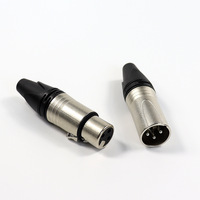 Connecteur Audio XLR 3 broches, 5 pièces, mâle/femelle