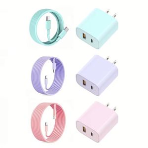 20w A+c Wall Charger with C-c <b>Data</b> <b>Cable</b> Fast Charging Adapter Set for Mobile Phone - Product Image 1