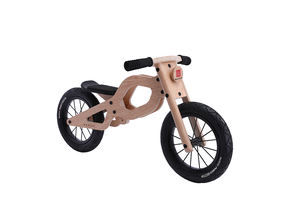 Bicyclette d'équilibre en <span class=keywords><strong>bois</strong></span> de 12 pouces avec sac pour enfants, surface d'arbre à cames, entraînement d'équilibre - Product Image 5