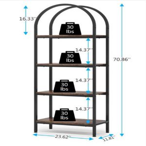 AILICHENEstantes de almacenamiento multicapa de arte del hierro de pared minimalista para el hogar, estantes de almacenamiento de Combinación libre, estanterías de piso a techo - Product Image 6