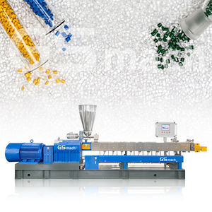 Ikiz vida Polyester geri dönüşüm ekstruder ikiz vidalı ekstruder plastik granüller Pet şişe gevreği peletleme geri dönüşüm makinası - Product Image 1