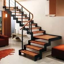 Escalera flotante de hierro y acero, escaleras rectas interiores modernas personalizadas con banda de rodadura de madera y vidrio Raling para uso en apartamentos - Product Image 6