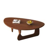 Table basse triangulaire en bois massif, durable, facile à nettoyer, nouveau style, pour petit appartement, luxe léger, simple, moderne, style nordique