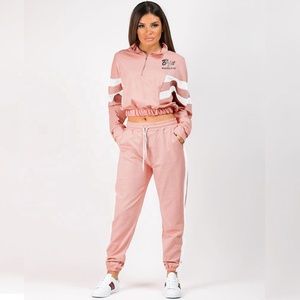 2023 Sudadera chándal de 2 piezas con logotipo personalizado para mujer al por mayor - Product Image 1