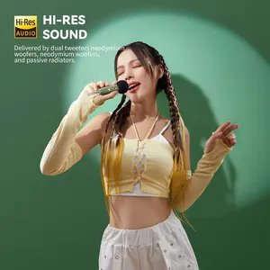 ไมโครโฟน <span class=keywords><strong>Divoom</strong></span> <span class=keywords><strong>Ditoo</strong></span>-Mic สำหรับลำโพงบลูทูธ พร้อมไฟ RGB LED สำหรับคาราโอเกะ จอแสดงผล Pixel Art โหมดเสียงหลากหลาย ของตกแต่งโต๊ะทำงาน ของขวัญ - Product Image 4