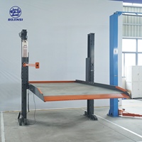 Élévateur de stationnement hydraulique à deux colonnes BJS durable, empileur de véhicules à double niveau, économiseur d'espace, capacité 4T, levée 1600mm
