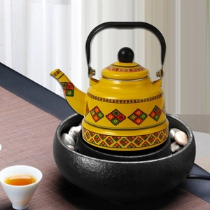 Europeo e americano spot domestico set da tè smalto antico <span class=keywords><strong>campana</strong></span> teiere smalto acqua bollente teiere - Product Image 6