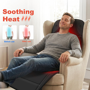 Coussin de <span class=keywords><strong>massage</strong></span> vibrant pour le dos et le corps entier, pour lit et matelas, avec arrêt automatique - Product Image 4