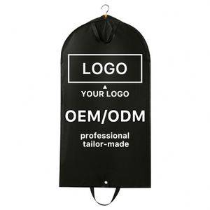 Sacs de costume en toile imprimés sur mesure, sacs de voyage suspendus pour costumes, sacs de rangement pour vêtements avec monogramme et poche - Product Image 2