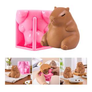 Capybara-shaped <b>baking</b> mold, crafting mold for soap and resin, food-grade <b>silicone</b> texture - Product Image 2